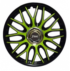 Kryty kolies ORDEN green black 13-16" (sada 4 ks)