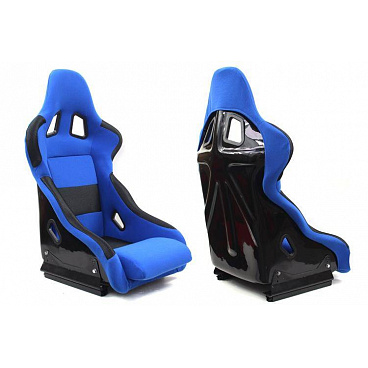 Športové pevná škrupina A1 Racing Rico (čierny / modrý velúr)