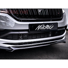 Predný spojler čierny lesklý "klavírlak", Škoda KodiaQ RS, Sportline