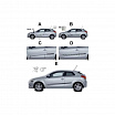 Ochranné bočné lišty na dvere, Škoda Citigo, 2011+, 3-dverové