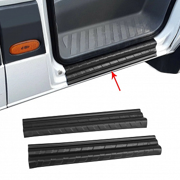Prahové kryty nástupnej hrany Mercedes Sprinter, VW Crafter 2006-17 2 ks Prahové kryty nástupnej hrany Mercedes Sprinter, VW Crafter 2006-17 2 ks