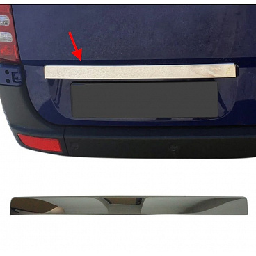 Nerez čierna lišta na zadnej ŠPZ Mercedes Sprinter W906 2006-18, VW Crafter LT3 2006-17 Nerez čierna lišta na zadnej ŠPZ Mercedes Sprinter W906 2006-18, VW Crafter LT3 2006-17