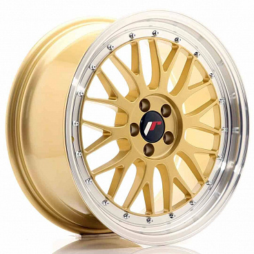 JR Wheels JR23 18x8,5 ET35 5x120 Zlaté s lešteným límcom