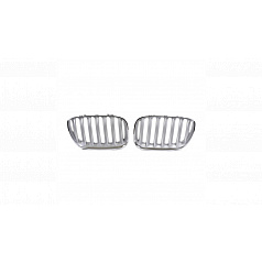 Gril BMW X5 E53 Facelift jednotlivé lamely Chrome & Matt Silver