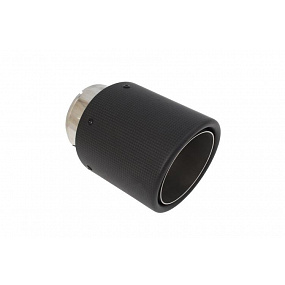 Końcówka tłumika 114mm wejście 76mm Carbon Matt