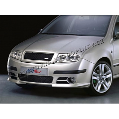 Mriežka nárazníka Milotec čierna Škoda Fabia Facelift