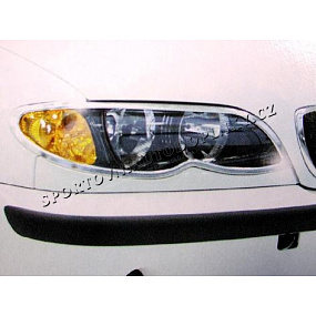 BMW E46 Chróm rámček predných svetiel 2 ks - výpredaj skladu 2009