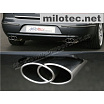 Dvojstranný koncový tlmič výfuka "Free Flow" 2x75x160mm, Škoda Superb II