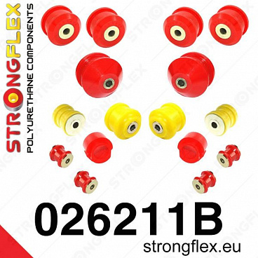 Audi A6 2004-11 Strongflex zostava silentblokov len pre prednú nápravu 16 ks