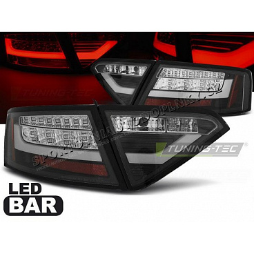 Audi A5 2007-06.2011 Coupe - zadné lampy black LED BAR (LDAUE1) Audi A5 2007-06.2011 Coupe - zadné lampy black LED BAR (LDAUE1)