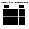 Autopoťahy 4Car-Škoda Fabia I-delená zadná sedačka-červené