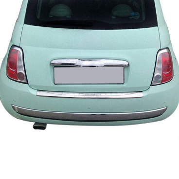 Nerez leštená lišta zadného nárazíka Omtec Fiat 500 2007+ Nerez leštená lišta zadného nárazíka Omtec Fiat 500 2007+
