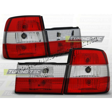 BMW E34 88-95 Zadné lampy kryštalické red, white - sedan BMW E34 88-95 Zadné lampy kryštalické red, white - sedan