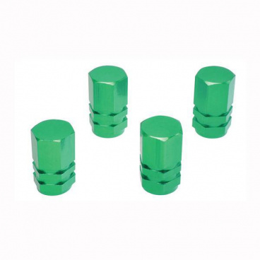 Čiapočky na ventilky zelené 4ks