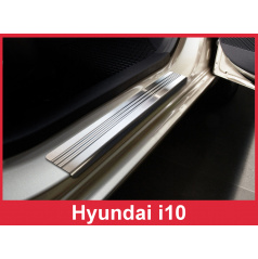 Nerez ochranné lišty prahu dverí 2ks Hyundai i10 2007-16