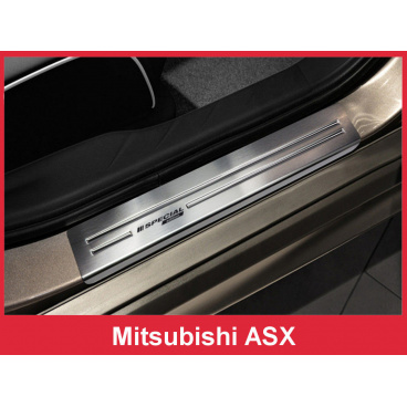 Nerez ochranné lišty prahu dverí 4ks Špeciálna edícia Mitsubishi ASX 2010+ Nerez ochranné lišty prahu dverí 4ks Špeciálna edícia Mitsubishi ASX 2010+