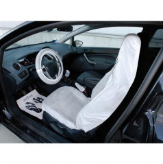Ochranné návleky u vodiča (kryt sedadla, volantu, ručné brzdy, radiacej páky a podlahy)