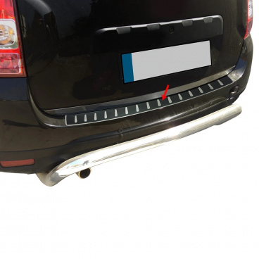 Nerez + karbónová folie kryt zadního narazníku Dacia Duster 2010-18