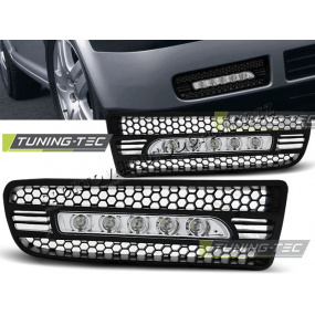 LED denní svícení v mřížce mlhovky VW GOLF IV 09.1997-09.2003 BLACK 