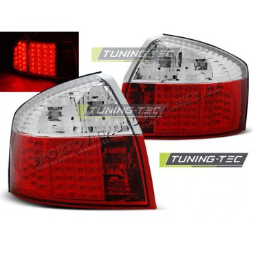 AUDI A4 10.2000-10.2004 zadné LED lampy RED WHITE (LDAU79)