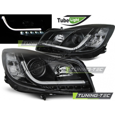 Opel Insignia 2008-12 predné číre svetlá Led Tube Lights black (LPOP95) Opel Insignia 2008-12 predné číre svetlá Led Tube Lights black (LPOP95)