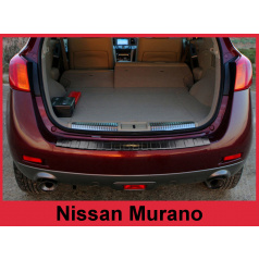 Nerez kryt- čierna ochrana prahu zadného nárazníka Nissan Murano Z51 2008-16