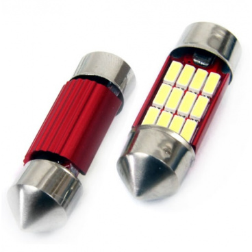 Žiarovky sulfit VERTEX CANBUS 12 SMD 4014 Festoon 31mm White 12V/24V