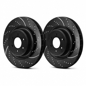GD281 - Tarcze hamulcowe sportowe nacinane i nawiercane seria GD (Para) EBC Brakes DAIMLER | Sovereign 420 | JAGUAR | 420 | E-Ty