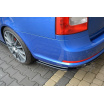 Bočné difúzory pod zadný nárazník pre Škoda Octavia RS Facelift Mk2, Maxton Design (čierny lesklý plast ABS)