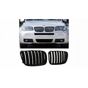 Mriežka BMW X3 E83 Facelift jednotlivé lamely Lesklá čierna