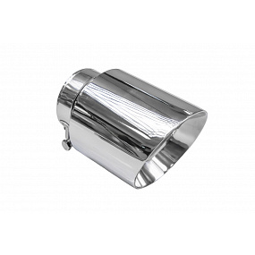 Koncovka tlmiča 114mm vstup 70mm Leštená