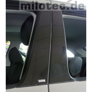 Kryty dverových stĺpikov - ABS čierna metalíza, Škoda Fabia I Combi