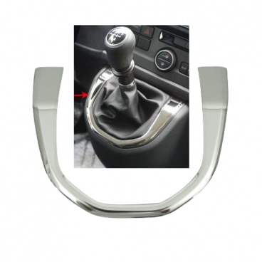 Nerez leštený rámik okolo radiacej páky Omtec VW T6 Nerez leštený rámik okolo radiacej páky Omtec VW T6