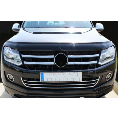 Masívne nerez mriežky do originálnej masky VW Amarok 2010+ 4 ks