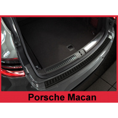 Aluminium kryt- čierna ochrana prahu zadného nárazníka Porsche Macan 2014+