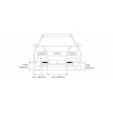 Svetlá pre denné svietenie DRL 501HP 2X5 SMD 187 x 23,5 x 46 mm