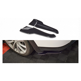 Splitter Tesla Model X Tył Boczne v.2 Gloss Black Splitter Tesla Model X Tył Boczne v.2 Gloss Black