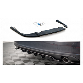 Splitter Volvo V90 II Tył Środkowy z Dyfuzorem v.1 Gloss Black