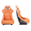 Športové kreslo SLIDE KS2 Premium Tmavo oranžový Velúr & Moonlight Glitter