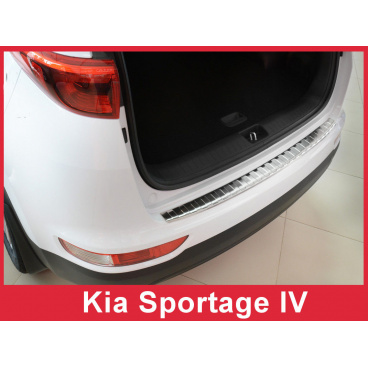 Nerez kryt-ochrana prahu zadného nárazníka Kia Sportage IV 2016+ Nerez kryt-ochrana prahu zadného nárazníka Kia Sportage IV 2016+