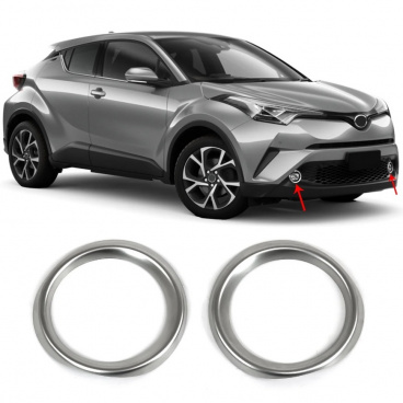 Chróm kryty predných hmloviek Toyota C-HR 2016-21