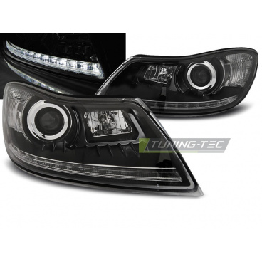 Škoda Octavia 2009-12 predné číre svetlá Daylight black (LPSK23) Škoda Octavia 2009-12 predné číre svetlá Daylight black (LPSK23)