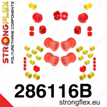 Nissan 200SX S14 1994-99 StrongFlex kompletní sestava silentbloků 33 ks Nissan 200SX S14 1994-99 StrongFlex kompletní sestava silentbloků 33 ks