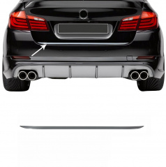 Nerez leštená hrana zadného kufra Omtec BMW 5 F10, F07 2010-16 sedan, vr. GT