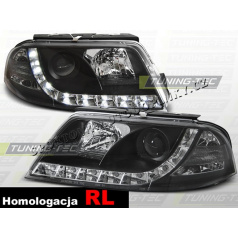 VW Passat 3BG 2000-05 Predné číre svetlá Daylight LED black (LPVWD9)