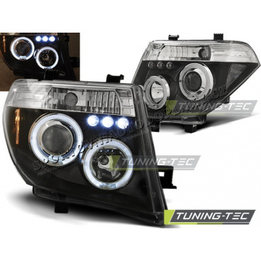 NISSAN NAVARA D40/PATHFINDER 2005+ PŘEDNÍ ČÍRÁ SVĚTLA ANGEL EYES BLACK NISSAN NAVARA D40/PATHFINDER 2005+ PŘEDNÍ ČÍRÁ SVĚTLA ANGEL EYES BLACK