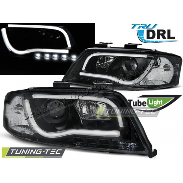 Audi A6 05.1997-05.2001 predné číre svetlá Led Tube Lights TRU DRL black (LPAUB7) Audi A6 05.1997-05.2001 predné číre svetlá Led Tube Lights TRU DRL black (LPAUB7)