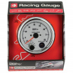Prídavný otáčkomer Race Sport 90 mm 0-8000 RPM - nastaviteľný shift, biely