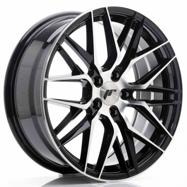 JR Wheels JR28 18x7,5 ET40 5x112 Lesklá čierna s opracovaným čelom JR Wheels JR28 18x7,5 ET40 5x112 Lesklá čierna s opracovaným čelom