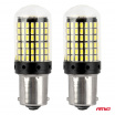 LED žiarovky CANBUS BA15S P21W R10W R5W 600LM 144SMD biele 12V 24V